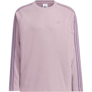 滔搏adidas阿迪达斯三叶草男子WAFFLE TEE 运动休闲长袖T恤KH1176