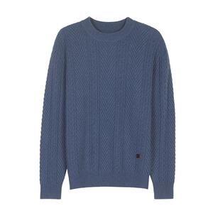 鹿王100%纯山羊绒衫男士半高圆领商务保暖针织毛衣套衫秋冬新款