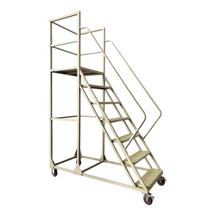 平台梯子仓库登高车超市货架式上货登高梯库房理货取货可移动带轮