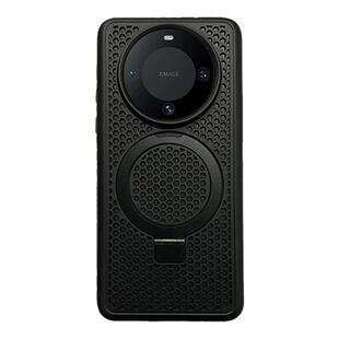 适用华为mate60pro手机壳新款mate60超薄散热车载带磁吸高级感mate60保护套专用60pro+外壳男女折叠支架小众