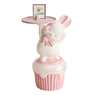 初见创意客厅大型落地托盘摆件卧室沙发边几收纳装饰小茶几置物架