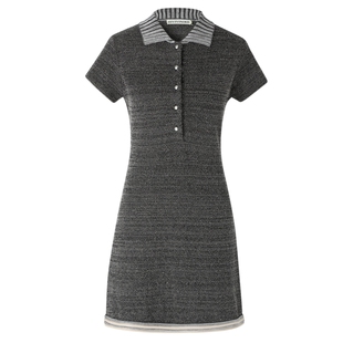 IIIVIVINIKO春季新款通勤polo小香风针织连衣裙子女M411109619C