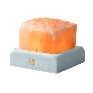 盐灯喜马拉雅巴基斯坦天然水晶香薰卧室睡眠书桌小夜灯小雪山摆件