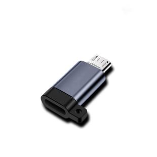 type-C母口转安卓micro-usb转接头充电线通用tpc接口转换器适用华为魅族小米oppo三星vivo手机圆头转快充扁头