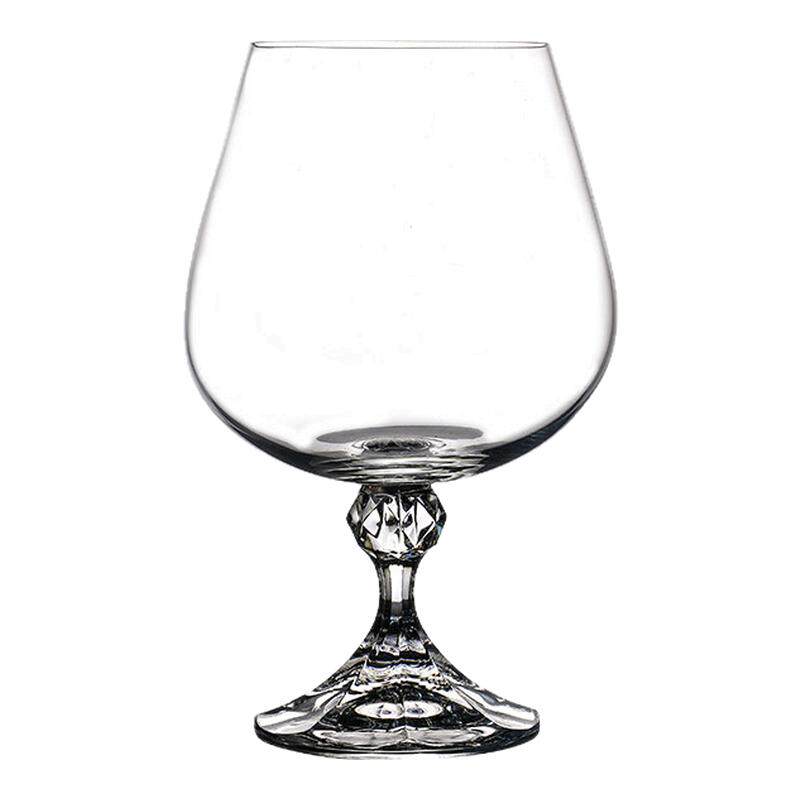 捷克BOHEMIA进口洋酒杯水晶玻璃白兰地杯6只干邑杯轩尼诗威士忌杯