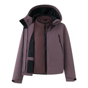 N+a纳迪亚冲锋衣两件套棉服2025秋冬新款女装时尚保暖户外防风款