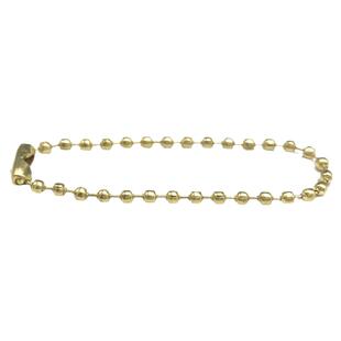 2.4mm珠链金色黄色金属珠链铁珠链圆珠链波珠链DIY链条1000装包邮