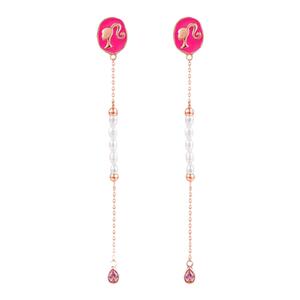 IME芭比巴洛克法式珍珠耳环女925银耳饰耳钉生日节日礼物送女生