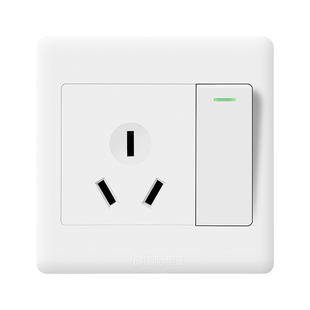 86型16a插座面板墙壁一开三孔三眼空调热水器插座开关专用大功率