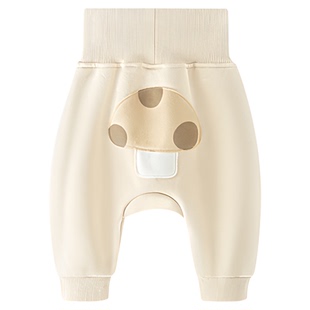 汤尼倍儿婴儿裤子秋冬季加绒裤男女宝宝大PP裤加厚保暖高腰护肚裤