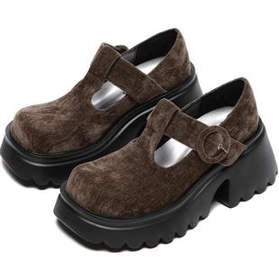 【25SS】littlegood复古厚底玛丽珍鞋女2025春季新款玛丽珍小皮鞋