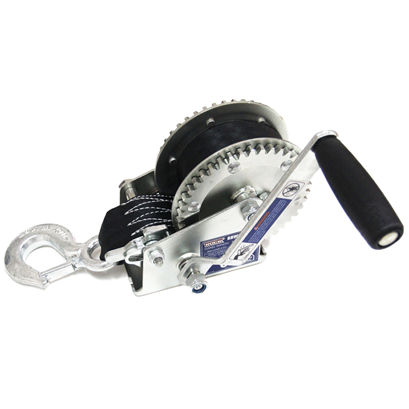 手摇绞盘拖车配件手动绞盘游艇橡皮艇摩托艇拖车绞盘双向自锁绞盘