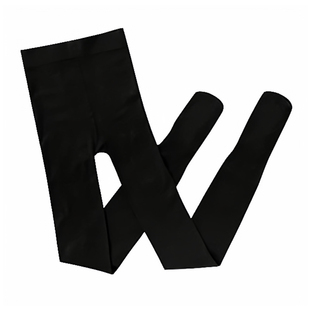 厚木官方旗舰店200D冬灰色连裤袜显瘦竖条纹加厚加绒保暖踩脚裤袜