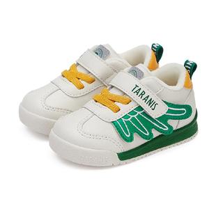 泰兰尼斯冬季新款学步鞋男宝宝鞋子加绒保暖童鞋面包鞋女童机能鞋