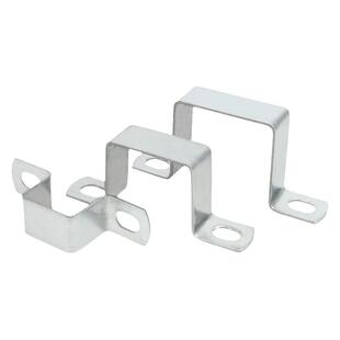 碳钢镀锌方卡方形管卡方卡扣u型骑马卡抱箍欧姆直角固定支架卡箍