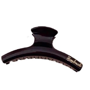 复古弧形字母抓夹女2025新款发夹后脑勺盘发鲨鱼夹超大号发夹头饰