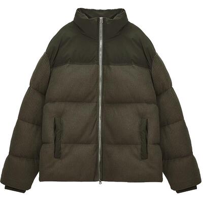 棉质毛线羽绒服时尚帅气