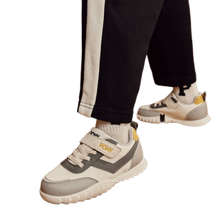 波尼PONY儿童胜利鞋秋季新款魔术贴复古老爹鞋百搭透气休闲运动鞋