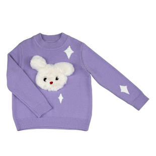 【张占占IP联名】Qimoo淇木25冬男女童兔YOYO针织毛衣QSS4TP509Z