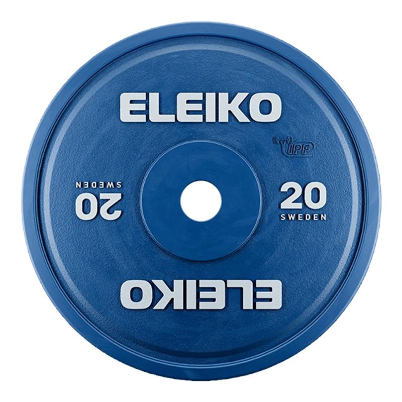 ELEIKO杠铃片IPF认证瑞典原装进口器材力量举竞赛片卧推深蹲硬拉