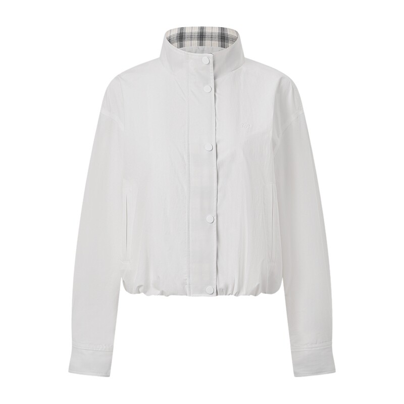 【秋季新品】GOLDEN BEAR/金熊26女士休闲立领拉链短款夹克外套