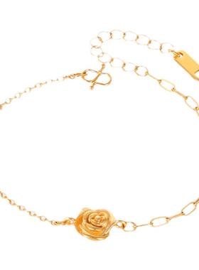 沙金手链女款玫瑰花瓣饰品