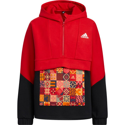 Adidas/阿迪达斯儿童套头衫运动连帽卫衣HC2734