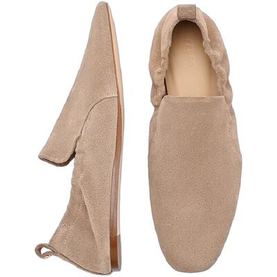 PEDRO舒适单鞋26春季新款女鞋鎏金系列绒面休闲鞋PW1-66380048