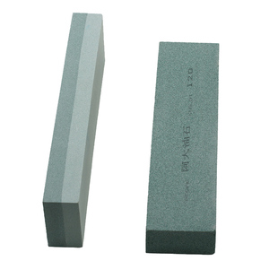 阿大磨刀石50*25*200mm精磨油石开刃粗磨抛光400/800双面绿色磨石