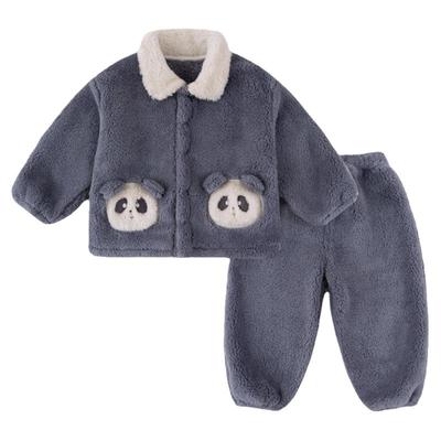 嘟嘟家男童珊瑚绒家居服冬季宝宝