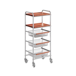 厨房置物架2025新款多功能小推车橱柜内分层储物柜水果蔬菜收纳筐