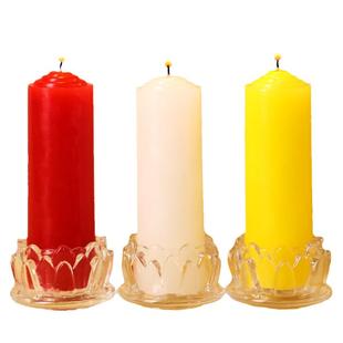 红蜡烛家用无烟无味停电照明供佛加粗耐烧应急防灾备用大号白腊烛