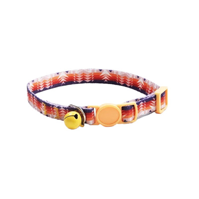 猫咪编织项圈铃铛防窒息安全扣