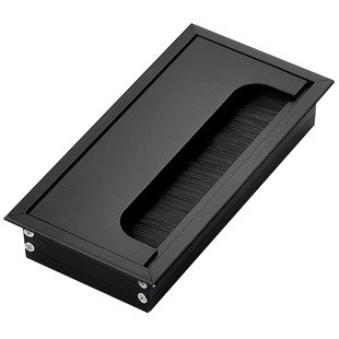 顶耐电脑桌面穿线孔盖板长方形穿线盒办公桌面遮孔盖书桌电线孔盖