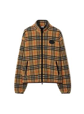 羊毛羊绒混纺绒头夹克BURBERRY