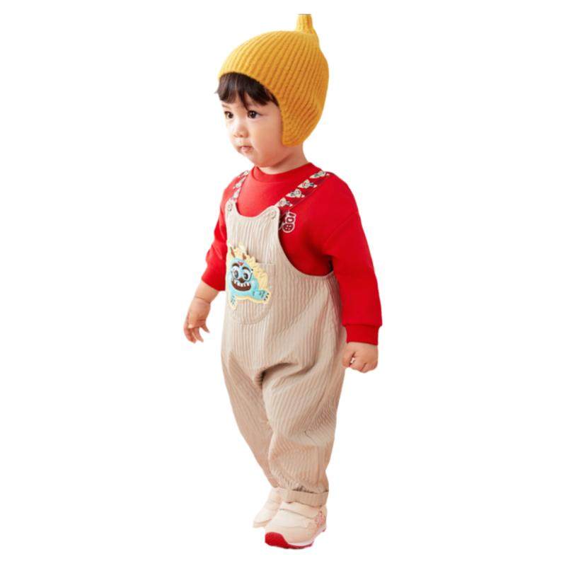 巴拉巴拉婴儿套装男童新年衣服