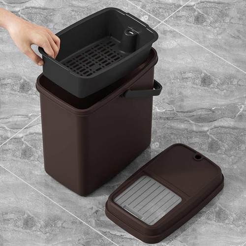 茶水桶茶渣桶茶桶干湿分离高端垃圾桶二合一办公室茶具废水桶家用