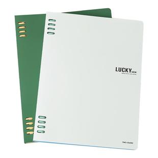 送分隔页!B5推拉式活页本抽拉式笔记本本子A5可拆卸外壳不硌手高中生专用大学生可平摊线圈本