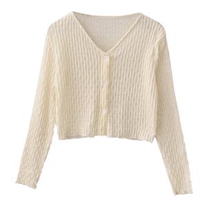 短款冰丝针织开衫女夏季吊带外搭小外套显瘦宽松薄款防晒长袖上衣