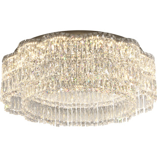 法式轻奢水晶灯吸顶灯客厅主灯简约现代高档大气家用餐厅灯卧室灯