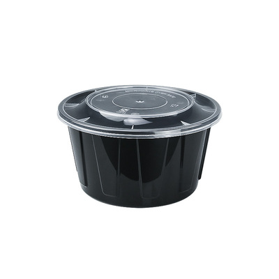 美式加厚打包盒黑色一次性餐盒