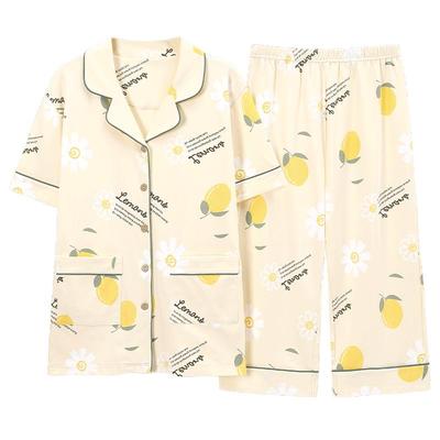 七分裤家居服套装夏天薄款