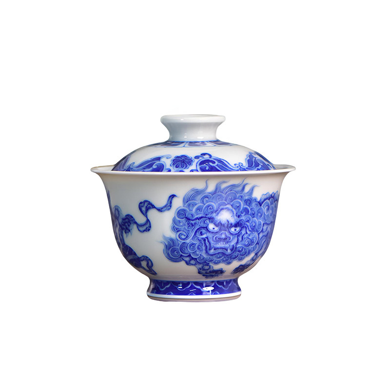景德镇高档手绘青花功夫茶具套装
