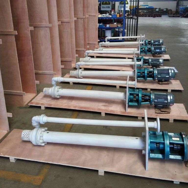 浸入式槽内立式氟塑料合金FYH液下泵立式泵机械设备用配件厂家