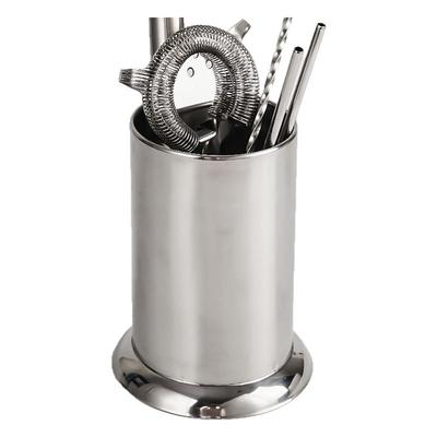 KLP加厚型不锈钢吧台调酒工具收纳筒多功能吧勺收纳筒酒具吸管筒