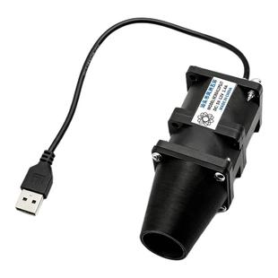 12V 5V暴力小风扇USB柴火炉大风涡轮增压器风冷4CM4056 双风机