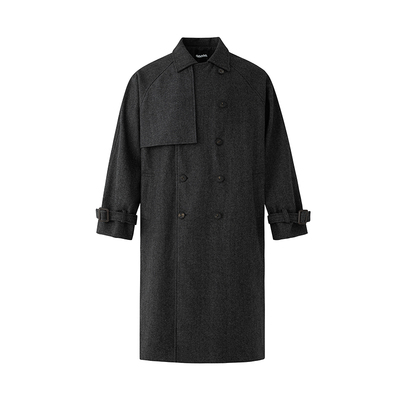 MRCYC冬季中长款毛呢大衣男