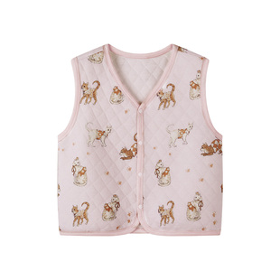 ibaby×outlast太空科技保暖恒温儿童马甲男女宝婴儿小月龄春秋冬