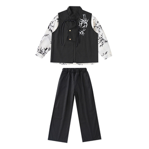 儿童中国风服装元旦演出服合唱服汉服表演古装女童爵士舞街舞潮服