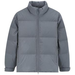 Mind Bridge男士纯色宽松面包服厚款保暖外套2025年冬立领羽绒服